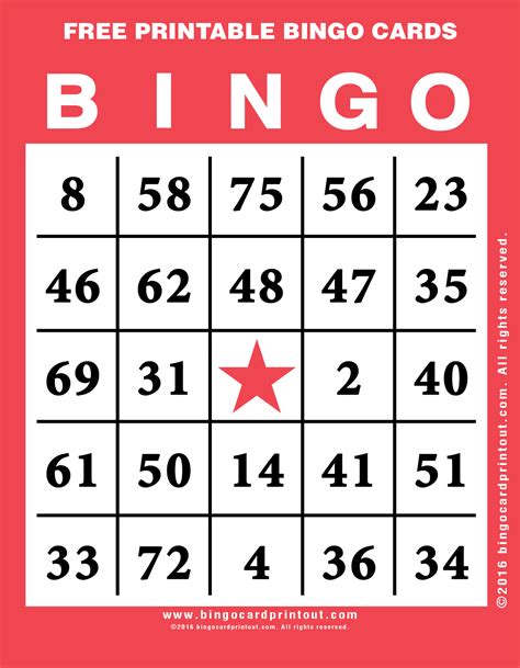 free bingo cards with pictures.